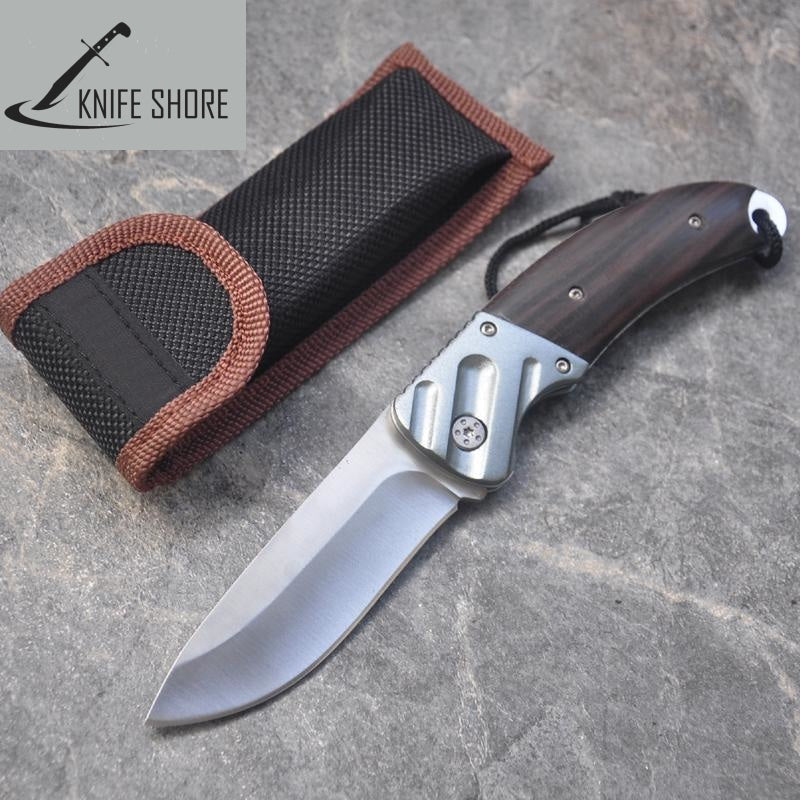 FOLDING BLADE KNIFE WITH POUCH - knifeshore