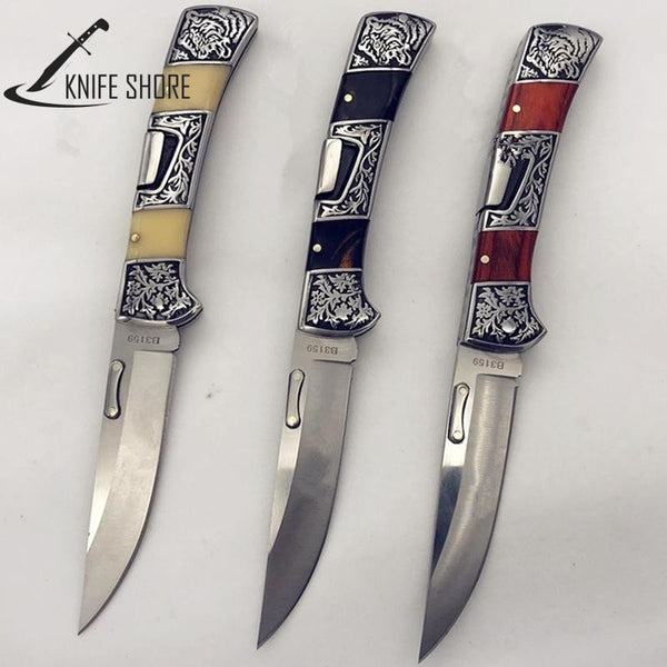 BLADE KNIFE WITH RESIN OR WOOD HANDLE - knifeshore