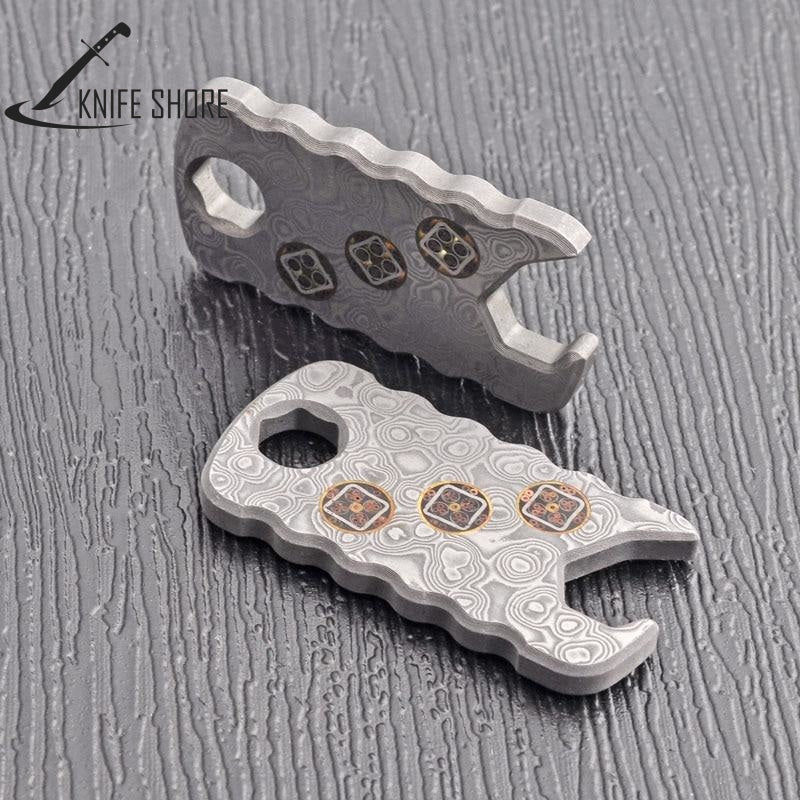 Portable Damascus Steel Dog Shape Opener - knifeshore