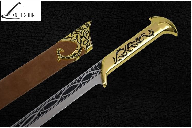 Film Television Animation Lord Of The Rings Sword Hobbit Anti -Body Weapons Home Decoration Crafts Not Open Blade Christmas Gift - knifeshore