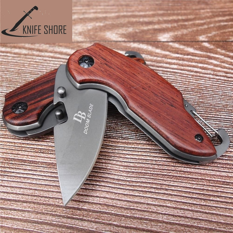 5Cr17 Steel Combat Hunting Tactical Survival Knives with Wood Handle - knifeshore