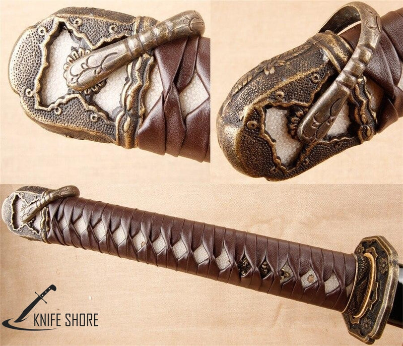 handmade japanese officer's sword world war II katana - knifeshore