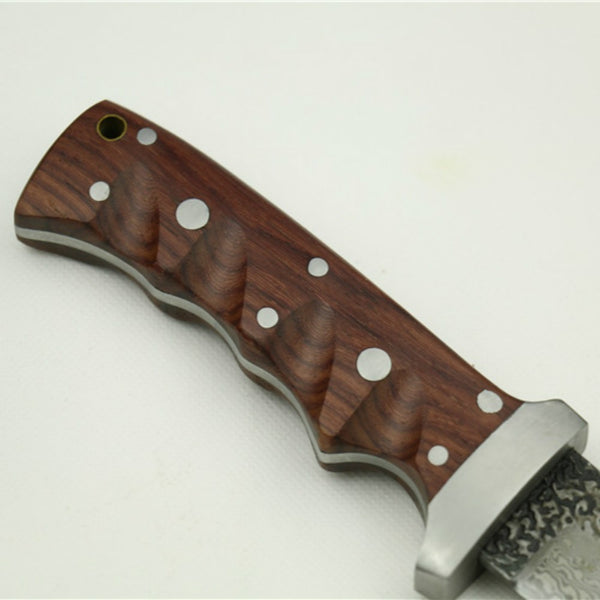 HANDEMADE HIGH CARBON STEEL HUNTING KNIFE - knifeshore