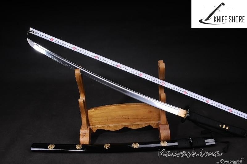 HANDMADE FULL TANG KATANA 1095 STEEL REAL SAMURAI SWORD - knifeshore