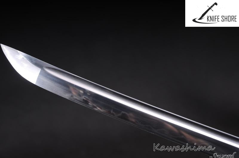 HANDMADE FULL TANG KATANA 1095 STEEL REAL SAMURAI SWORD - knifeshore