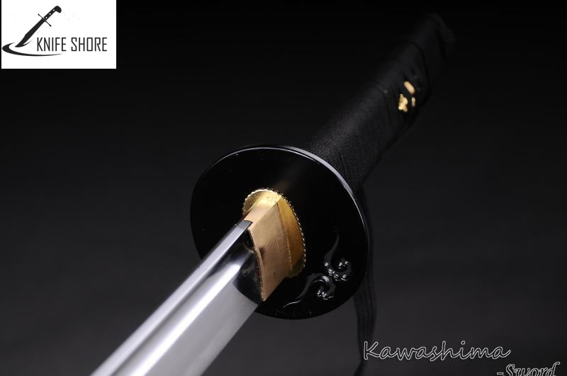 HANDMADE FULL TANG KATANA 1095 STEEL REAL SAMURAI SWORD - knifeshore