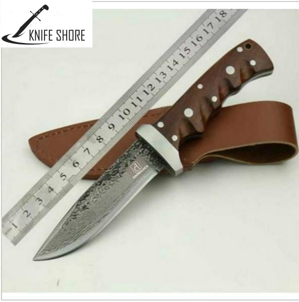 HANDEMADE HIGH CARBON STEEL HUNTING KNIFE - knifeshore