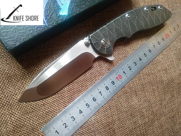 TACTICAL FOLDING KNIFE WITH TITANIUM HANDLE - knifeshore