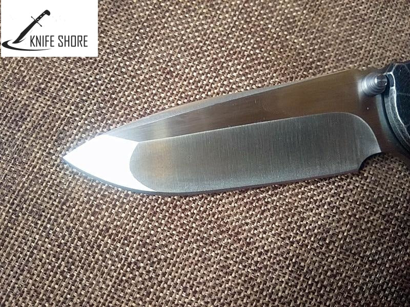 TACTICAL FOLDING KNIFE WITH TITANIUM HANDLE - knifeshore