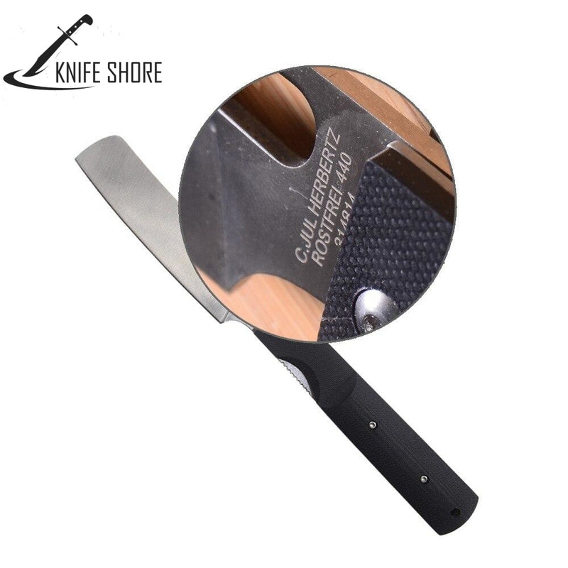 440A Stainless Steel Blade Professional Pocket Camping Folding Chef Knife - knifeshore