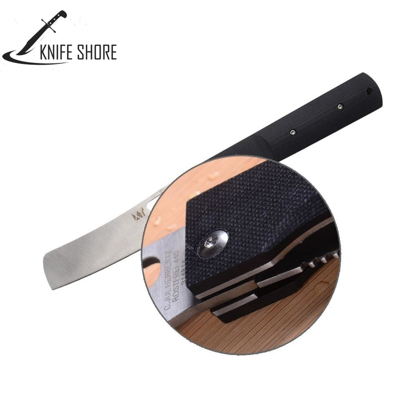 440A Stainless Steel Blade Professional Pocket Camping Folding Chef Knife - knifeshore