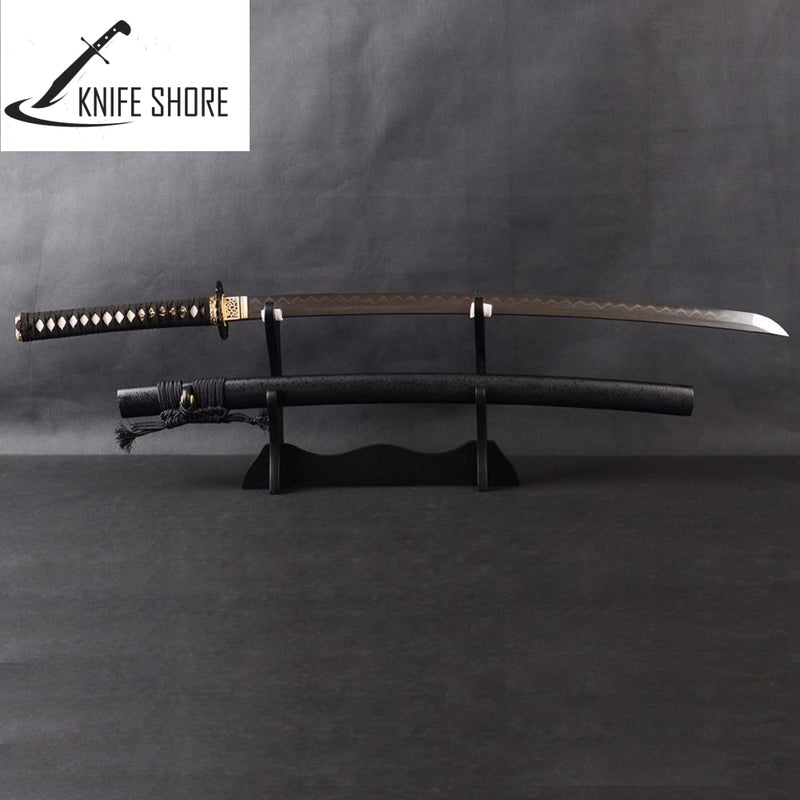 BRANDON SWORDS HANDMADE KATANA DAMASCUS STEEL SAMURAI SWORD - knifeshore