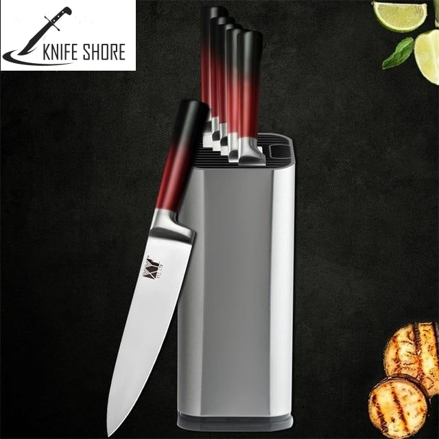 HIGH QUALITY STAINLESS STEEL NON-STICK BLADE KNIVES SET - knifeshore