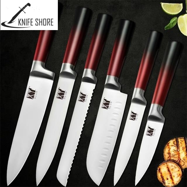 HIGH QUALITY STAINLESS STEEL NON-STICK BLADE KNIVES SET - knifeshore