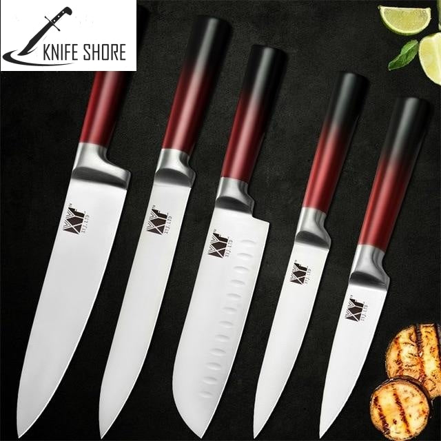 HIGH QUALITY STAINLESS STEEL NON-STICK BLADE KNIVES SET - knifeshore