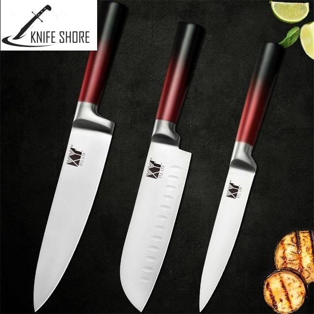 HIGH QUALITY STAINLESS STEEL NON-STICK BLADE KNIVES SET - knifeshore