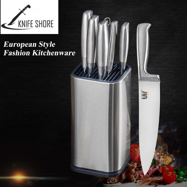 STAINLESS STEEL KNIFE SETS, STAND & SHARPENER - knifeshore