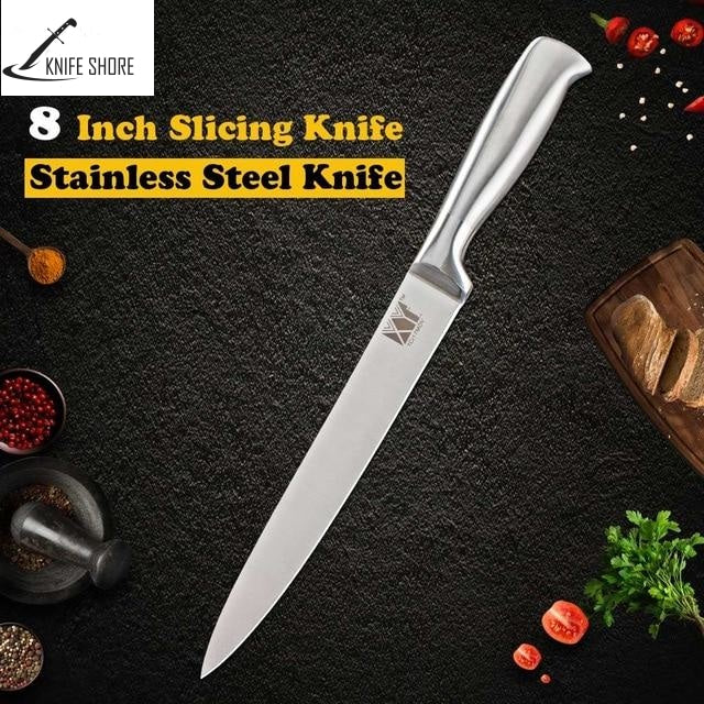 STAINLESS STEEL KNIFE SETS, STAND & SHARPENER - knifeshore