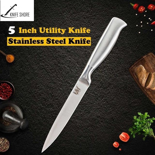 STAINLESS STEEL KNIFE SETS, STAND & SHARPENER - knifeshore