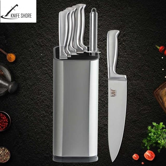 STAINLESS STEEL KNIFE SETS, STAND & SHARPENER - knifeshore