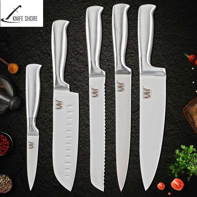 STAINLESS STEEL KNIFE SETS, STAND & SHARPENER - knifeshore