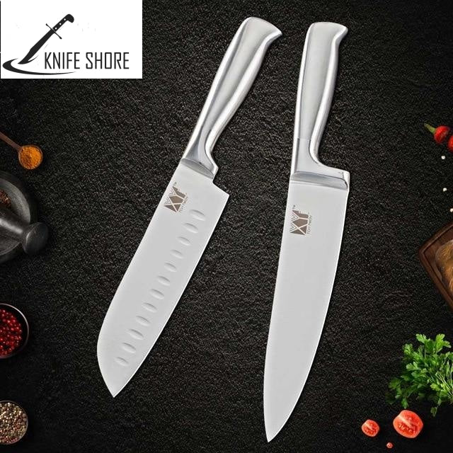 STAINLESS STEEL KNIFE SETS, STAND & SHARPENER - knifeshore