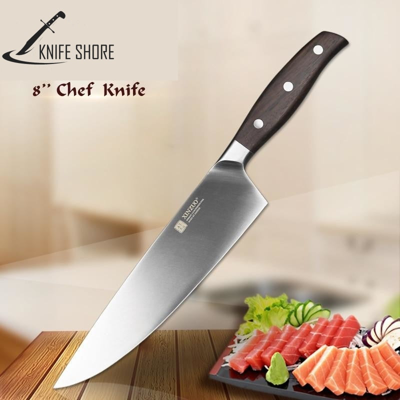 8'' GERMAN 1.4116 STAINLESS STEEL CHEF KNIFE - knifeshore