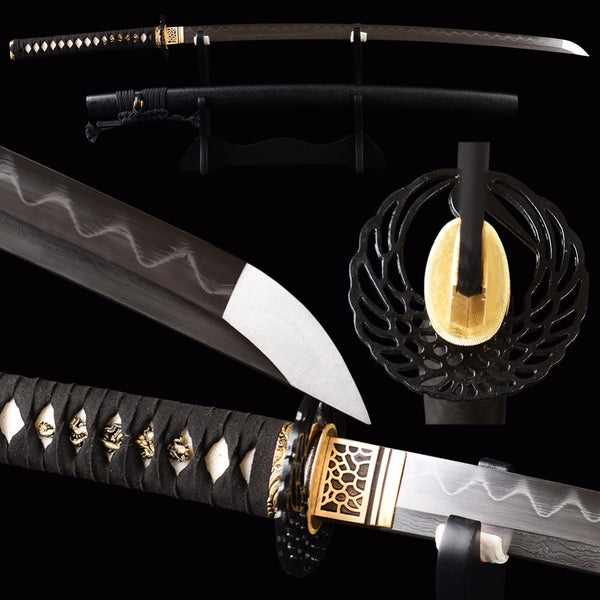 BRANDON SWORDS HANDMADE KATANA DAMASCUS STEEL SAMURAI SWORD - knifeshore