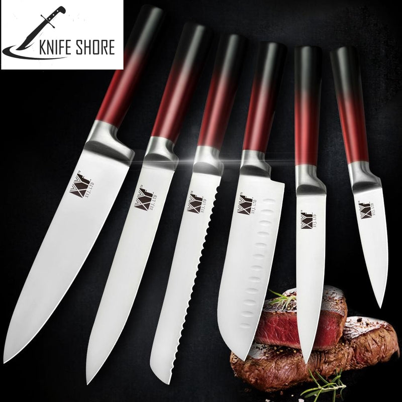 HIGH QUALITY STAINLESS STEEL NON-STICK BLADE KNIVES SET - knifeshore