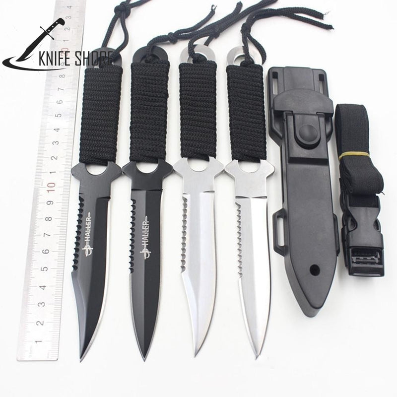 STAINLESS STEEL FIXED BLADE SURVIVAL TACTICAL KNIFE - knifeshore