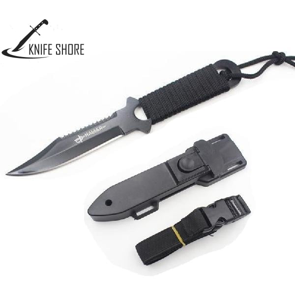 STAINLESS STEEL FIXED BLADE SURVIVAL TACTICAL KNIFE - knifeshore