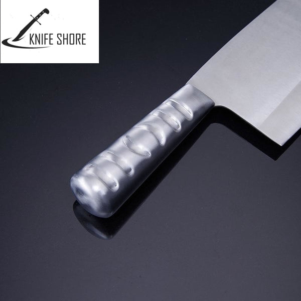 STAINLESS STEEL SEAMLESS WELDING NAKIRI MEAT CLEAVER KNIFE - knifeshore