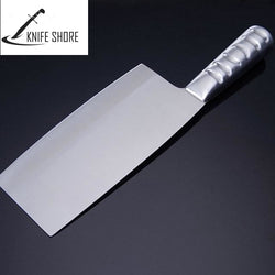 STAINLESS STEEL SEAMLESS WELDING NAKIRI MEAT CLEAVER KNIFE - knifeshore