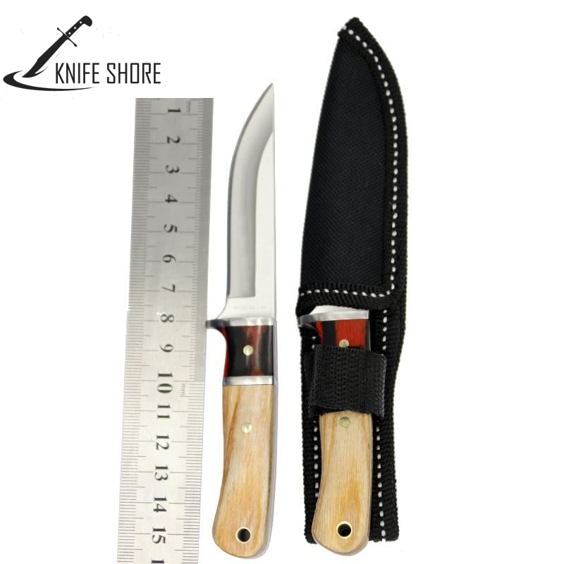 Tactical Hunting Knives Stainless Steel Fixed Blade - knifeshore