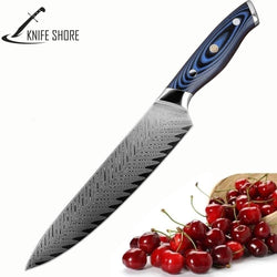 8 INCHES DAMASCUS STAINLESS STEEL PROFESSIONAL KITCHEN KNIFE - knifeshore