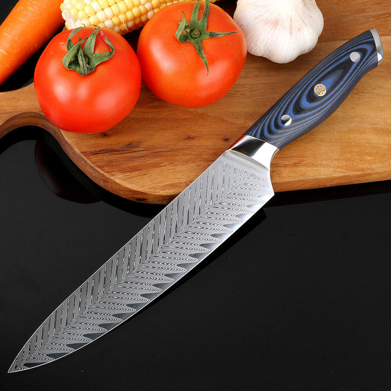 8 INCHES DAMASCUS STAINLESS STEEL PROFESSIONAL KITCHEN KNIFE - knifeshore