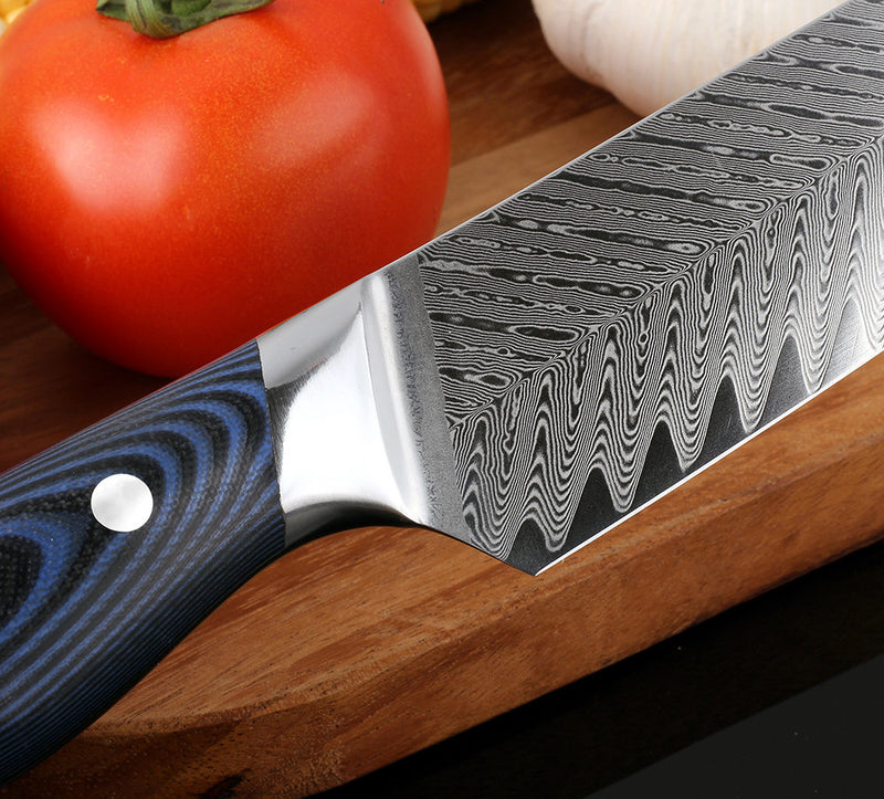 8 INCHES DAMASCUS STAINLESS STEEL PROFESSIONAL KITCHEN KNIFE - knifeshore